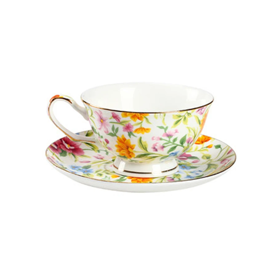 Китайский фарфор роскошная чашка для кофе блюдце набор китайский чай керамика