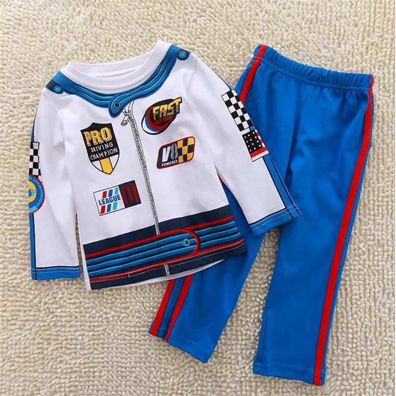 Jumping meters Boys Clothing sets long sleeve Top &amp full pants embroidery motorcycle brand Children cotton Boy Sets |