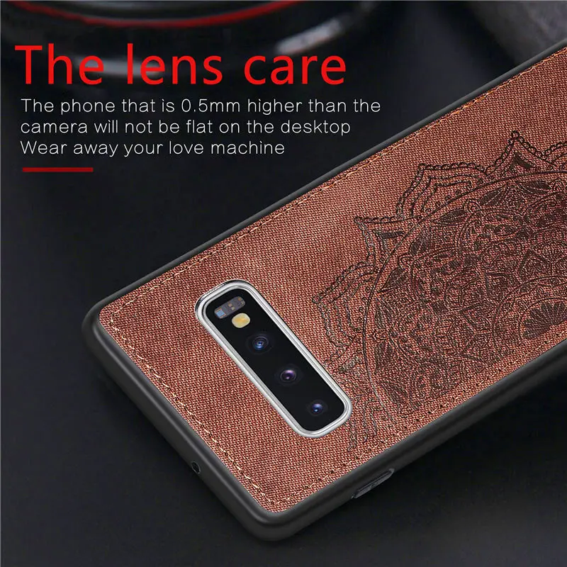 Тканевый чехол для телефона Samsung Galaxy S10 новый высококачественный защитный из ТПУ |