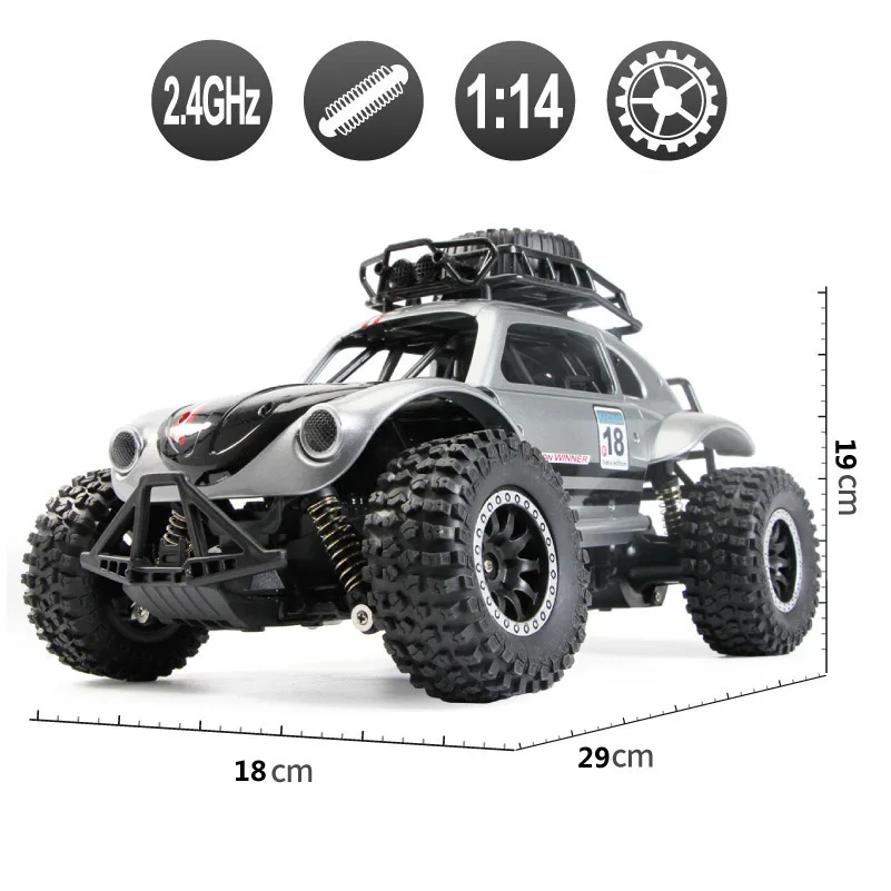 1:14 2 4G 2WD 4 канала Радиоуправляемый автомобиль Жук рок ползак Вождение машина