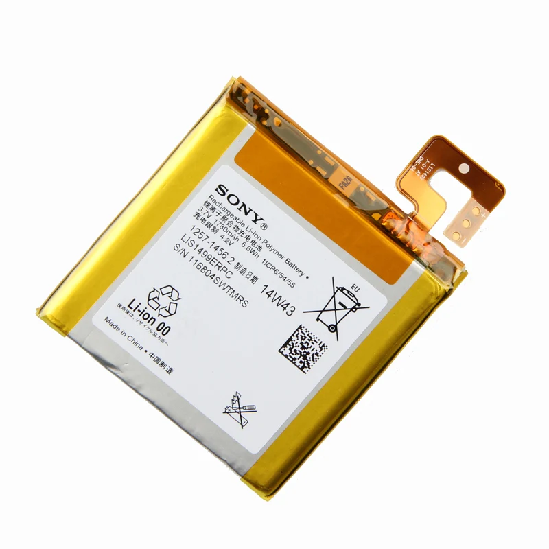 Оригинальный аккумулятор Sony LIS1499ERPC для телефона Xperia T TL LT30I LT30P LT30H LT30 S36H C2104 C2105 1780