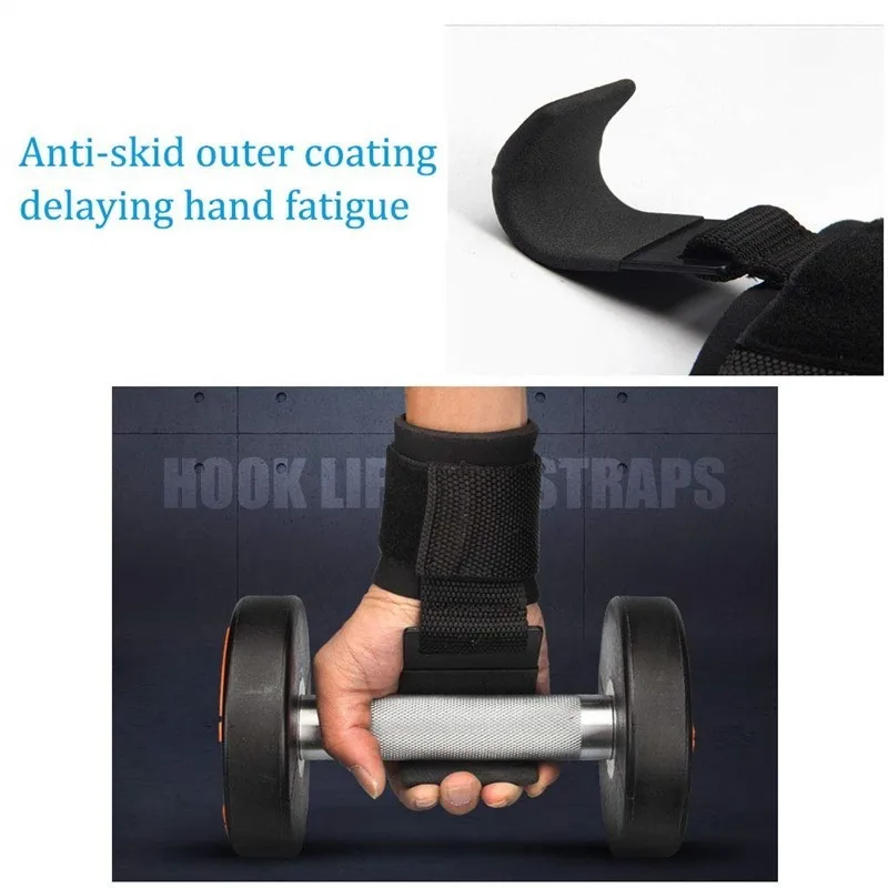 Весовые подъемные крюки для потяжки Deadlift улучшают ручной захват задержки дома