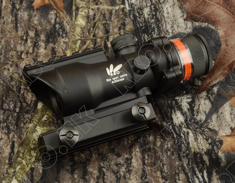 Тактическая Призма Оптика красные оптоволоконные в стиле ACOG 4x32 прицел с