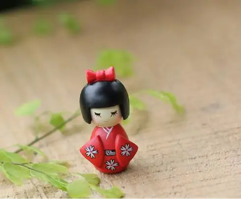 20 шт. новые милые японские мини куклы Kokeshi для девочек, Размер 1,8x1x2,5 см