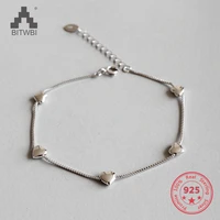 authentic 925 sterling silver jewelry heart shaped charm bracelets for women jewelry gifts