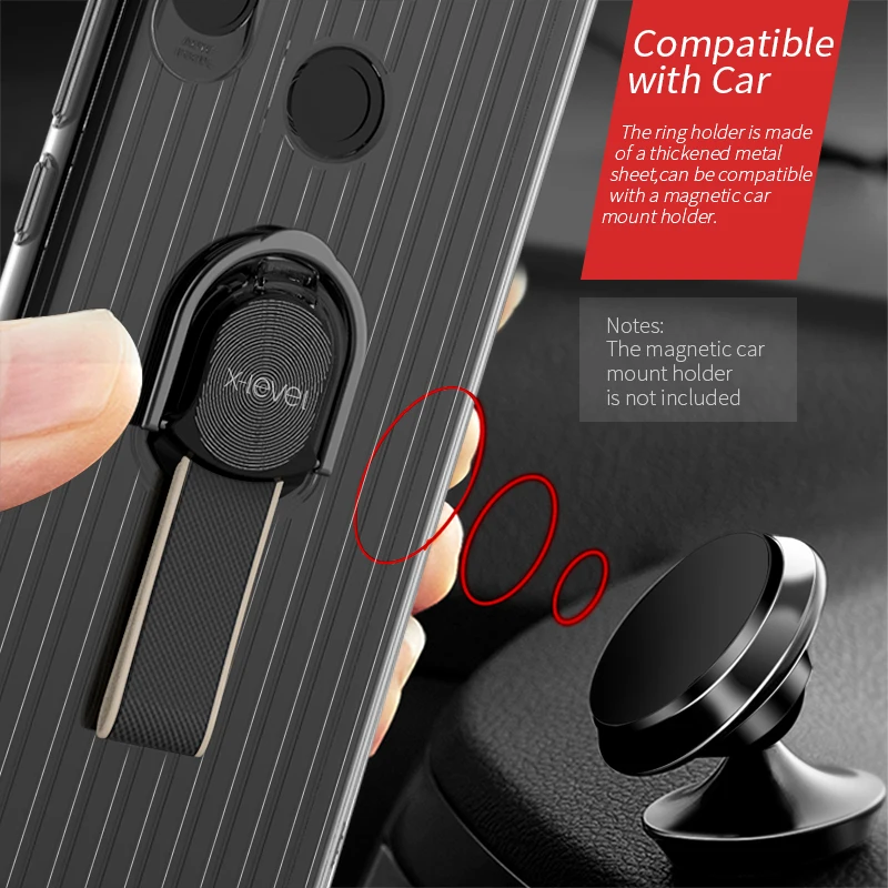 X-Level Магнитный Прозрачный чехол для Xiaomi mi 8 мягкая ТПУ подставка автомобильного