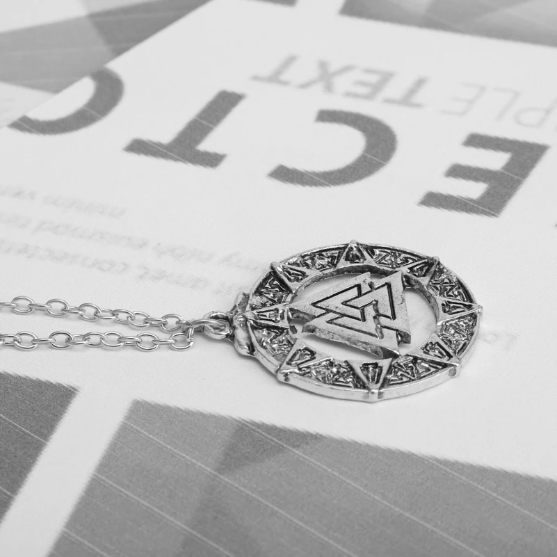 Dongsheng славянские Норвегия Valknut языческий амулет Для мужчин ожерелье
