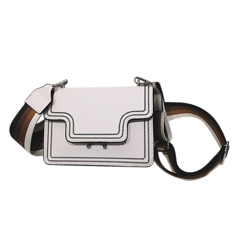 Вышитые дизайнерские сумки для женщин с широким плечевым ремнем женская