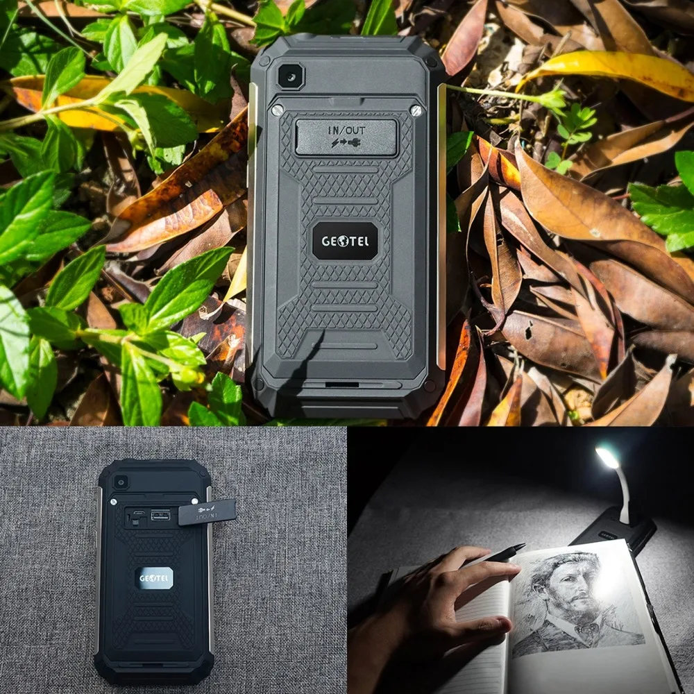 Geotel G1, 2 Гб оперативной памяти, 16 Гб встроенной памяти, 5,0 дюймов Android 7,0 MTK6580A смартфон противоударный 7500 мА/ч, Батарея 4 ядра, но не более чем на 1. 3g Гц 3g сотовый телефон