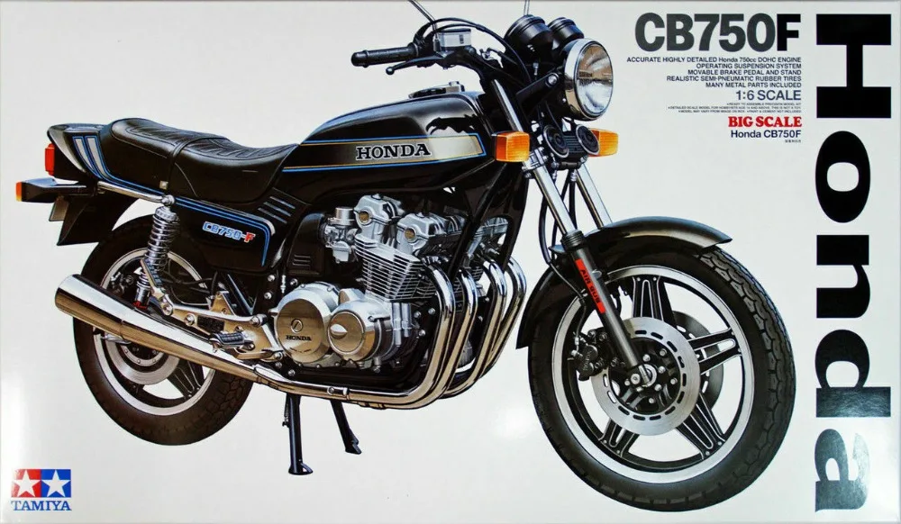 Tamiya 16020 1/6 масштаб мотоцикла модельный комплект Hondaaa CB750F Superbike CB750 четыре | Игрушки