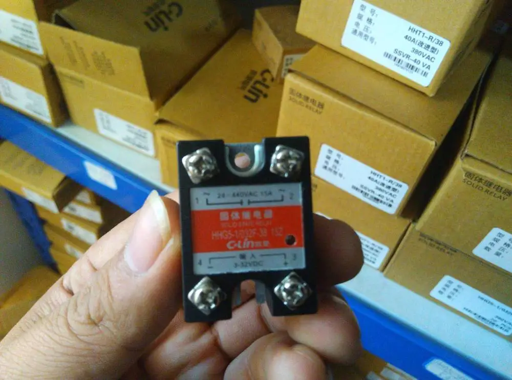 

Brand new original authentic C-Lin HHG5-1/032F-38 15Z Single Phase Solid State Relay SSR-DA DC Control AC 15A