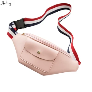 Женская сумка-мессенджер на молнии, однотонная поясная сумка на молнии, 2019