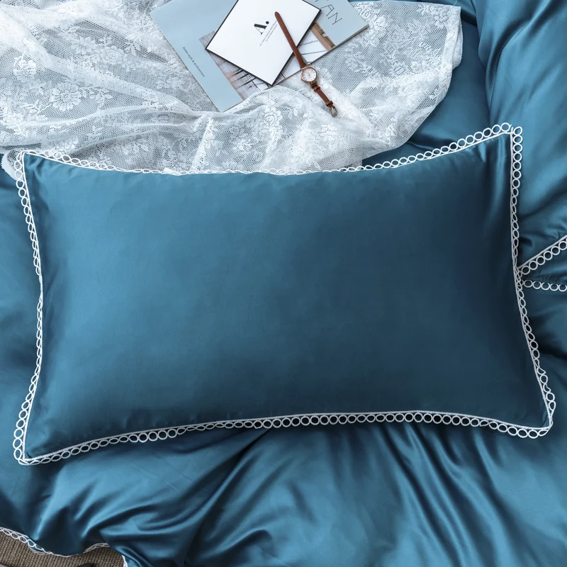 Комплект постельного белья роскошный свадебный комплект из потертого шелка