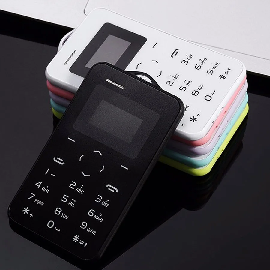 AEKU C6 карты мобильного телефона 2G 4 8 мм ультра тонкий Pocket Mini Slim телефон 0 96 дюймовый