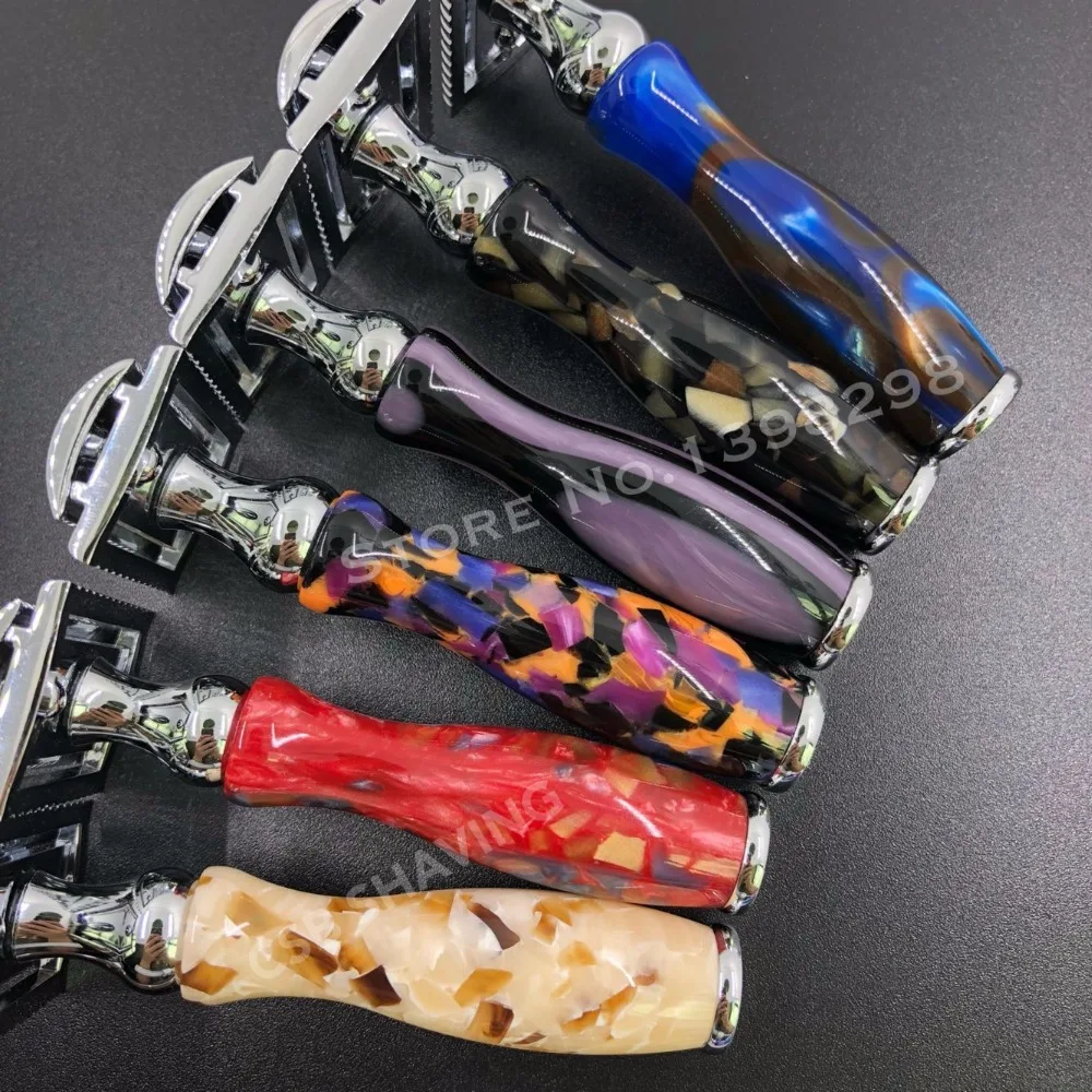 CSB двойная Безопасная бритва ручной работы высококачественная акриловая ручка