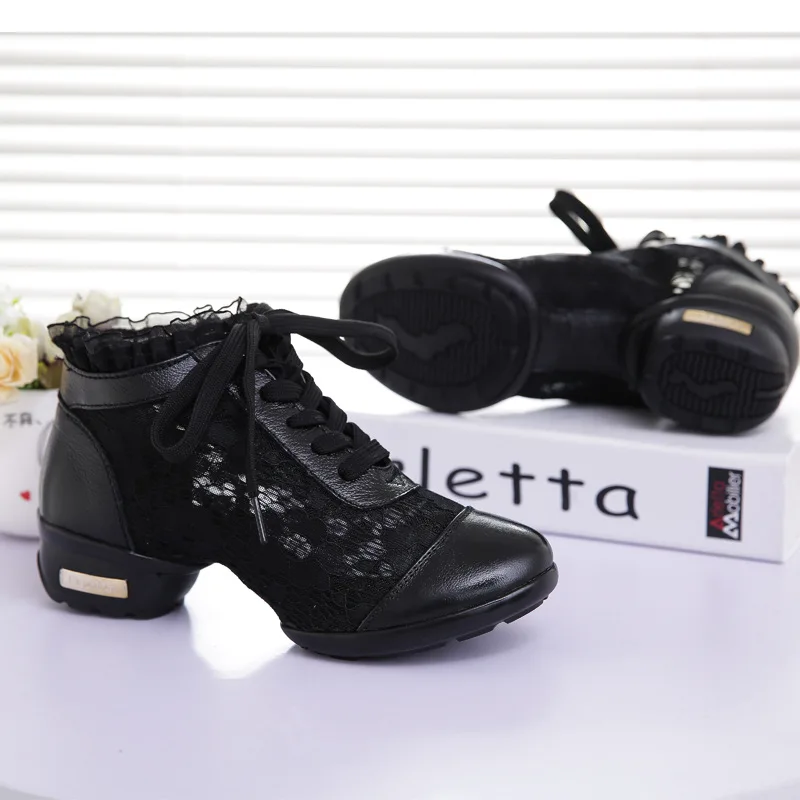 Кроссовки женские сетчатые дышащие мягкая подошва для бальных танцев|modern dance