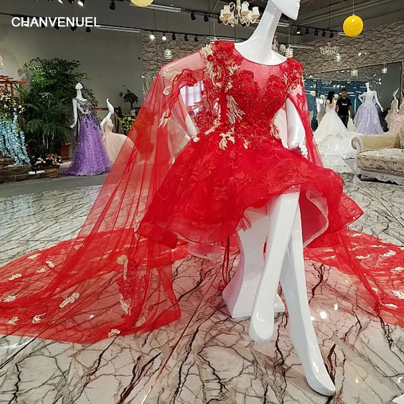 LS00198 красное вечернее платье 2018 с коротким рукавом см. Через спину зашнуровать