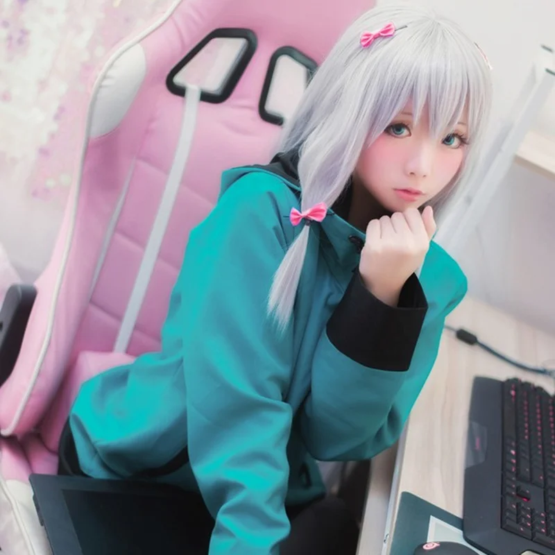 Sagiri Izumi костюмы для косплея толстовка с капюшоном японского аниме &quoteromanga Sensei&quot