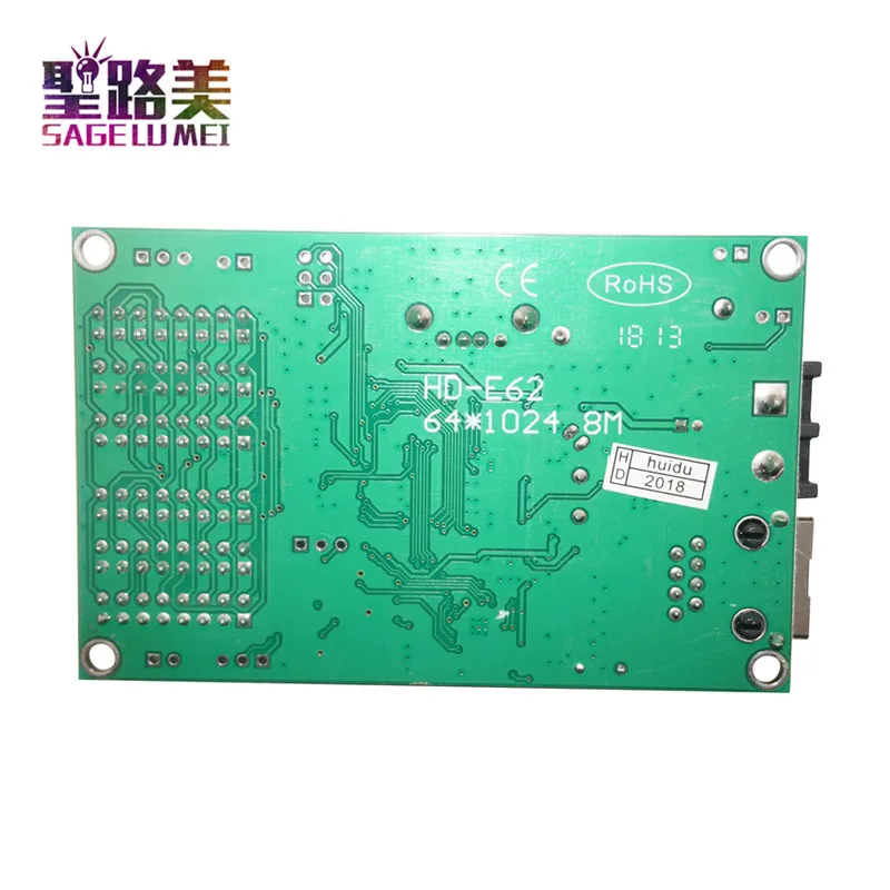 HD-E62 led controller Wireless transmission for U-Disk/RJ45 network port control card P10 P6 P8 display screen rs232 | Лампы и