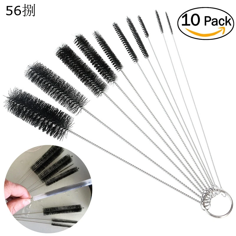 10 шт./компл. щетка для чистки труб очиститель комплект нейлоновых кистей из