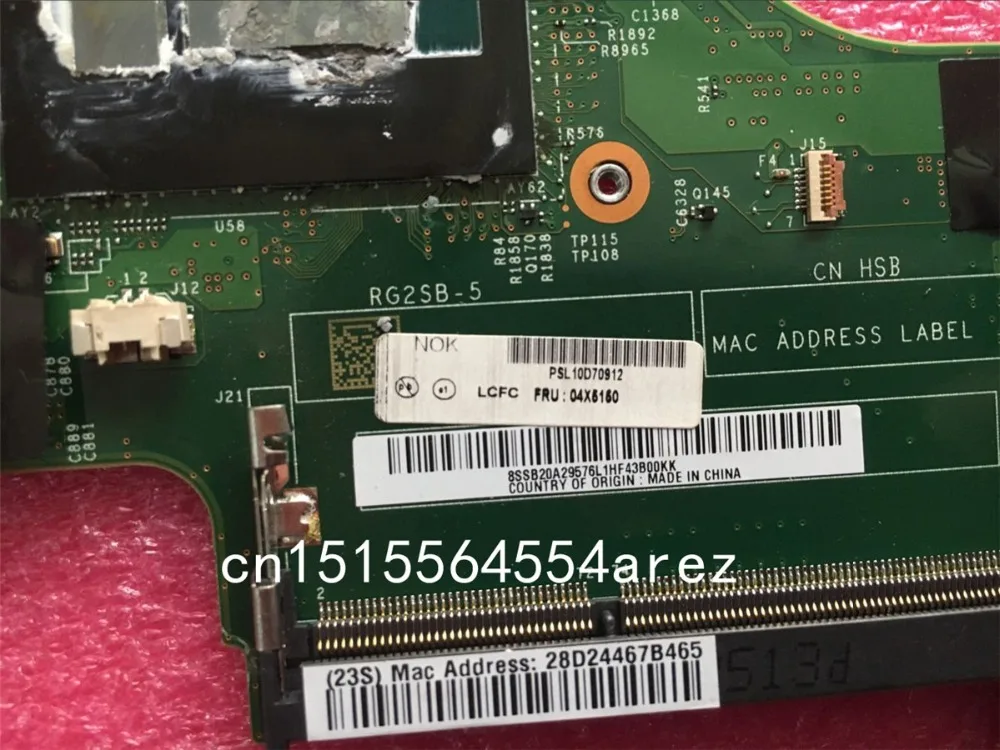 Оригинальный ноутбук Lenovo ThinkPad X240 материнская плата W8P i5-4300 CPU FRU 04X5160 | Компьютеры и