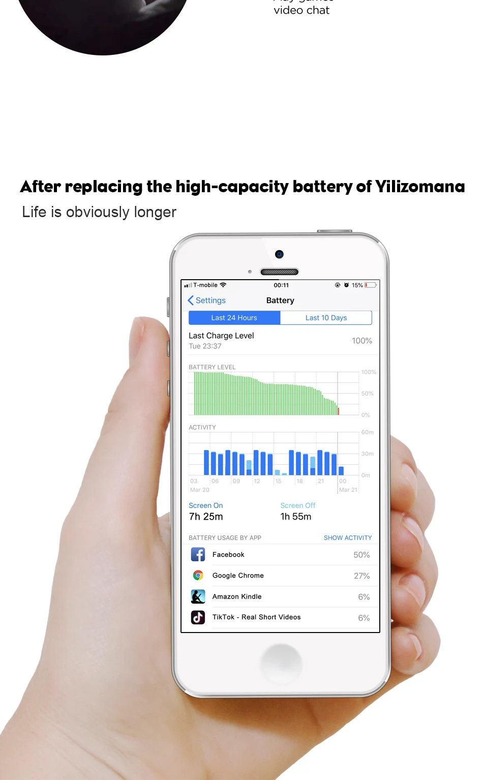 YILIZOMANA аккумулятор для телефона для Apple iPhone 7/7 Plus 8 8 Plus X сменные батареи 1960 мАч 2900 мАч Бесплатные инструменты