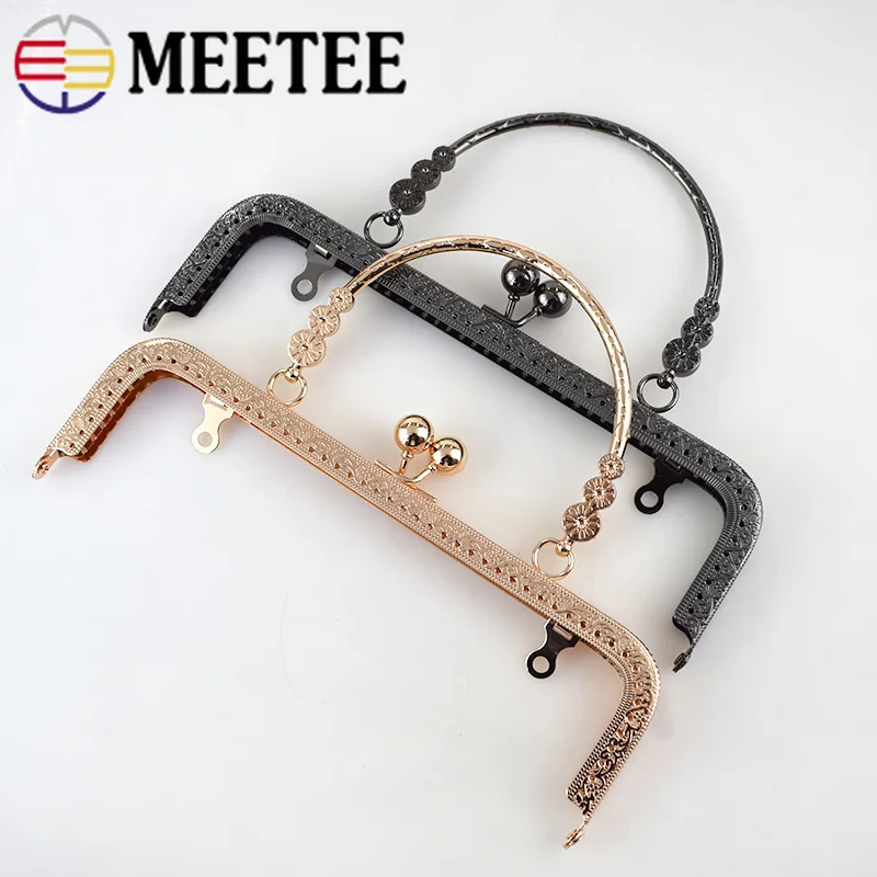 Meetee 1 шт./5 шт. 20 5 см тисненая Сумочка Кошелек рамки клатч поцелуй застежка замок