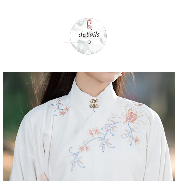 Китайское платье hanfu женское платье Чонсам традиционная китайская одежда для женщин китайская блузка Китайский костюм