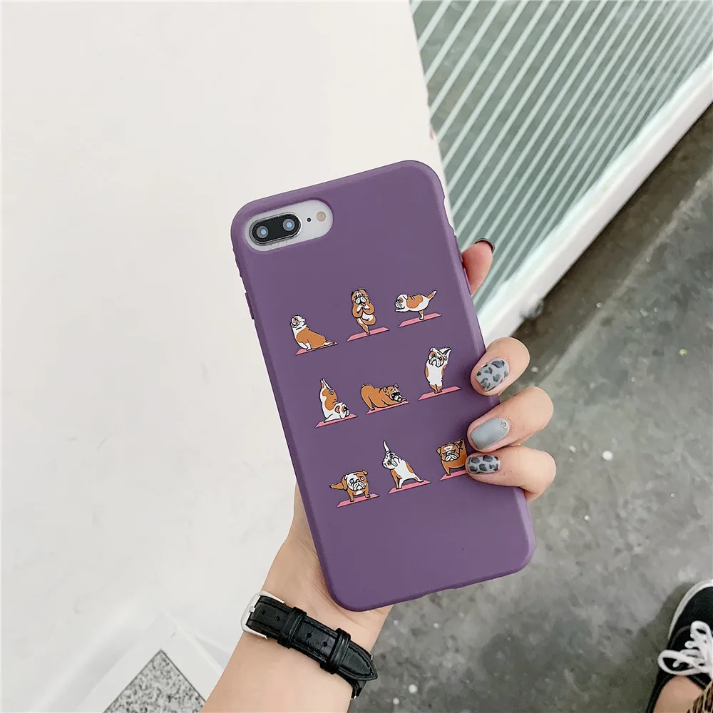 Lovely Funny Dance Dog Phone Case for IPhone X XR Xs MAX Classic Cute Art Panda TPU Silicone Back Cover 8 7 6 6S Plus |