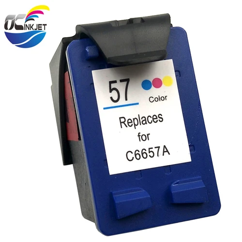 Ocinkjet Замена 56 57 переработанного чернильного картриджа для hp 56 57 для hp с чернилами hp Deskjet 450 220 5150 5550 9650 PSC1110 7150 2100 F4180 450wbt C6656 - Цвет: Color