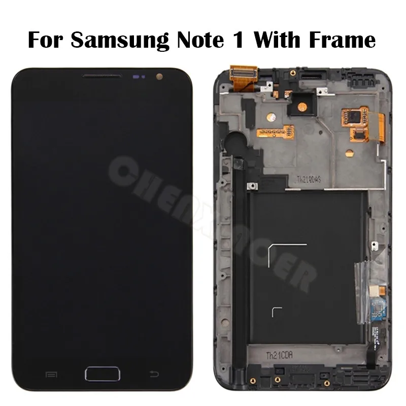 100% протестированный Высококачественный супер amoled ЖК дисплей с рамкой для samsung note