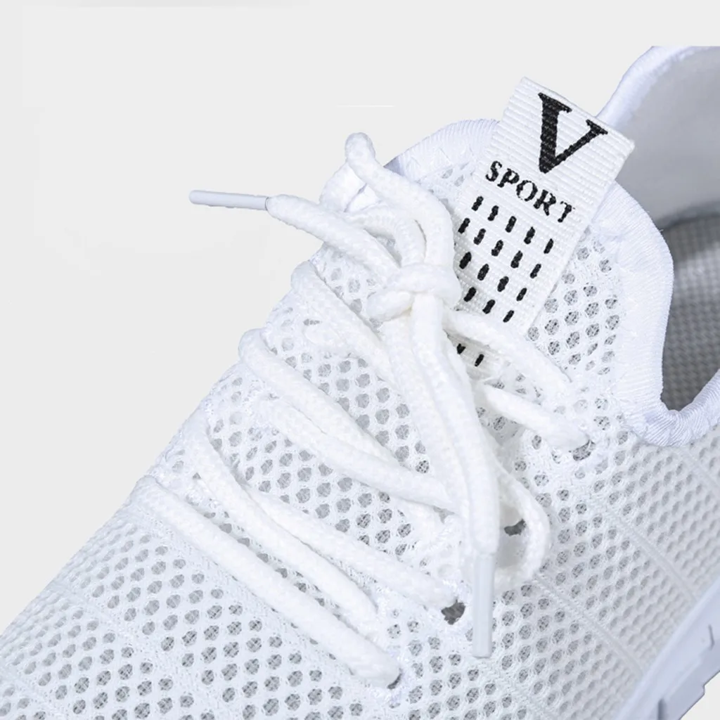 Женская Повседневная обувь модная прогулочная черного цвета из сетчатого