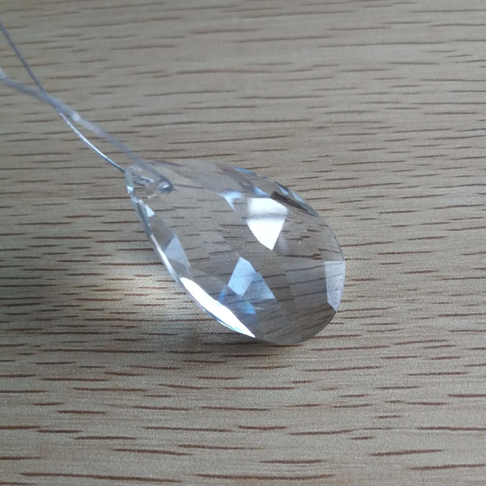 38мм 50шт + 50мм 50шт Прозрачные стеклянные слезы хрустальные подвески для люстры из частей K9-солнцезащитного призмы на.