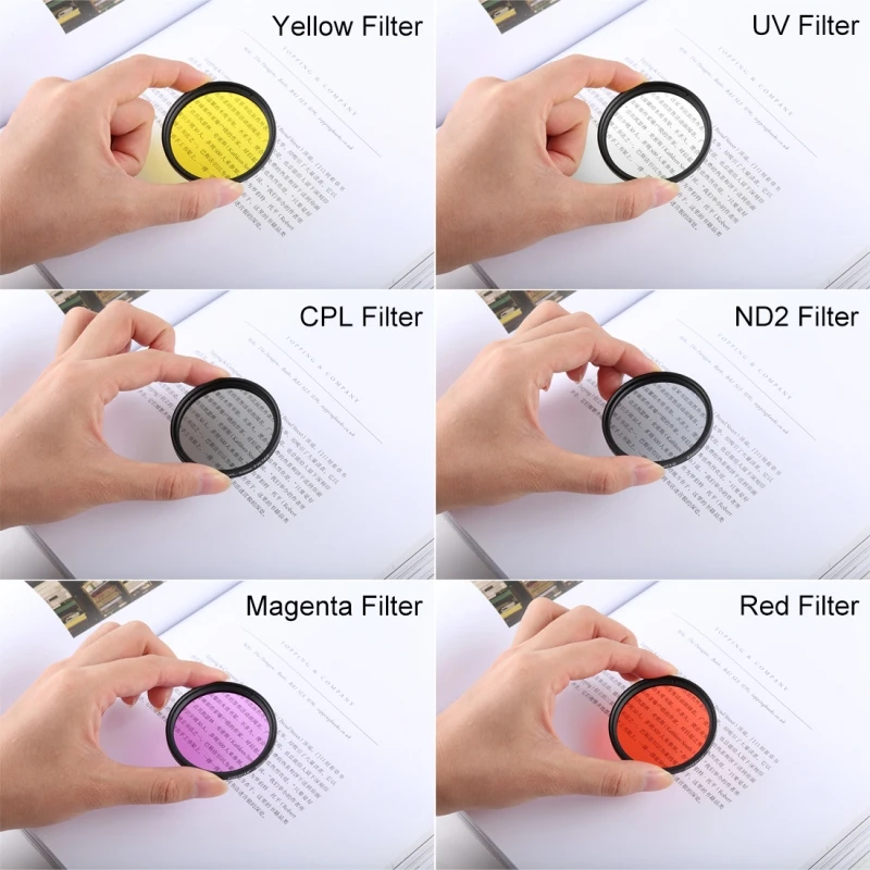 Xiaomi Xiaoyi фильтр для объектива Yi II 4K Спортивная Экшн-камера Профессиональный 52 мм фильтр для объектива CPL УФ-фильтры водонепроницаемый чехол кольцо 7 шт. \ Комплект
