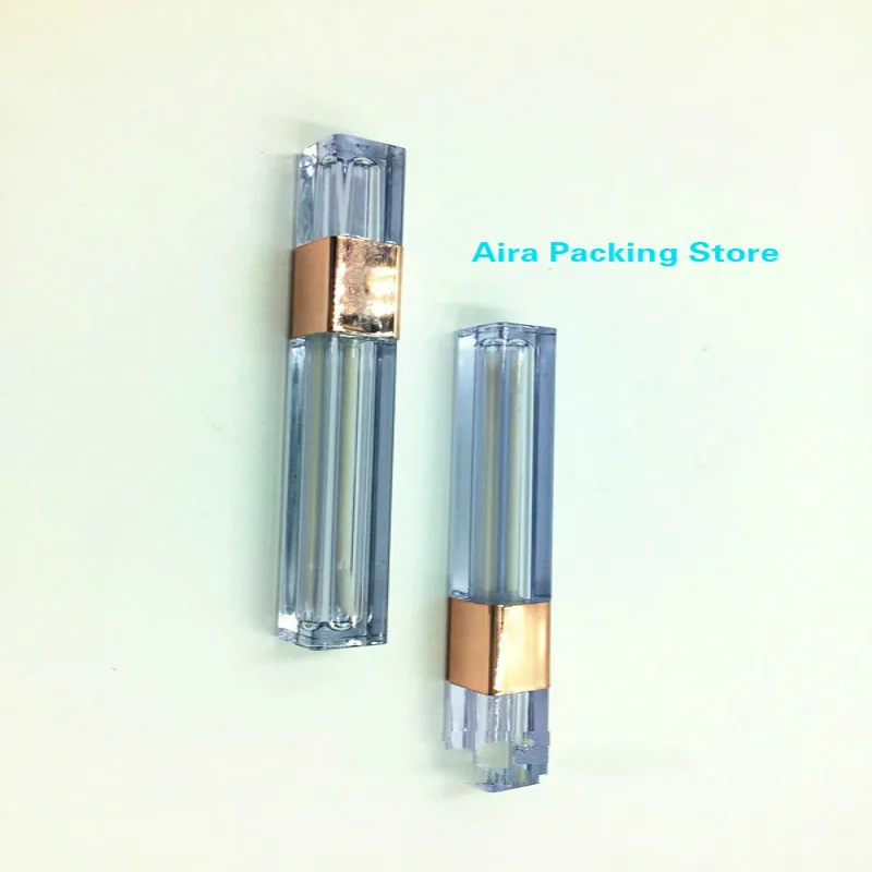 Квадратный прозрачный Элегантный тюбик для блеска губ 3 8 мл бутылка жидкой