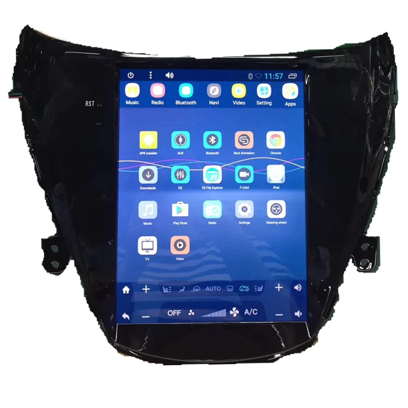 Автомобильный мультимедийный стерео плеер Tesla 10 дюймов Android GPS навигация DVD радио