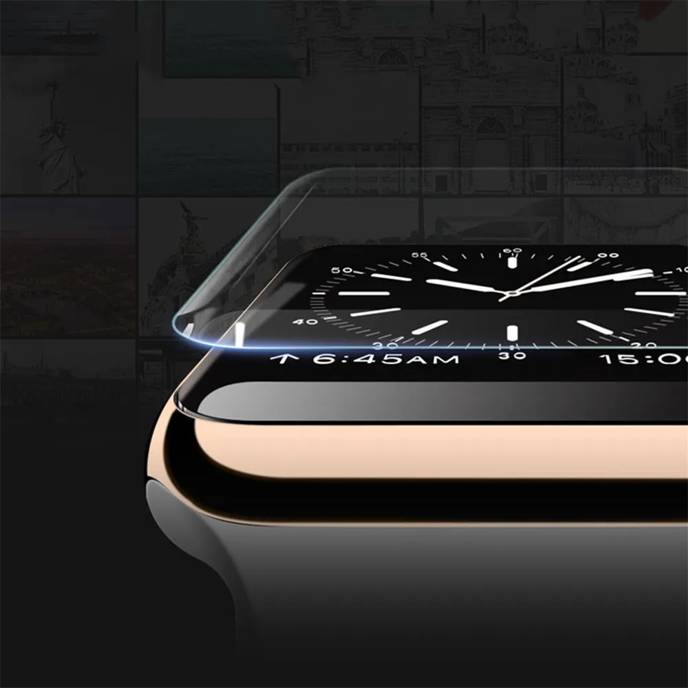 

3D Anti-Shock TPU (Not Glass) Full Coverage Protective Film For watch Apple Watch Series 1/2/3 38mm 42mm Screen Protector Cover