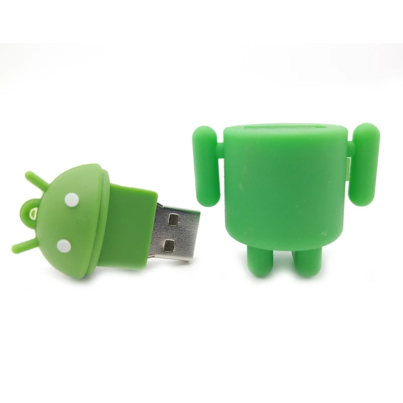 Мультяшный Симпатичный робот Android USB флеш накопитель 8 ГБ 16 32 64 флешка милый