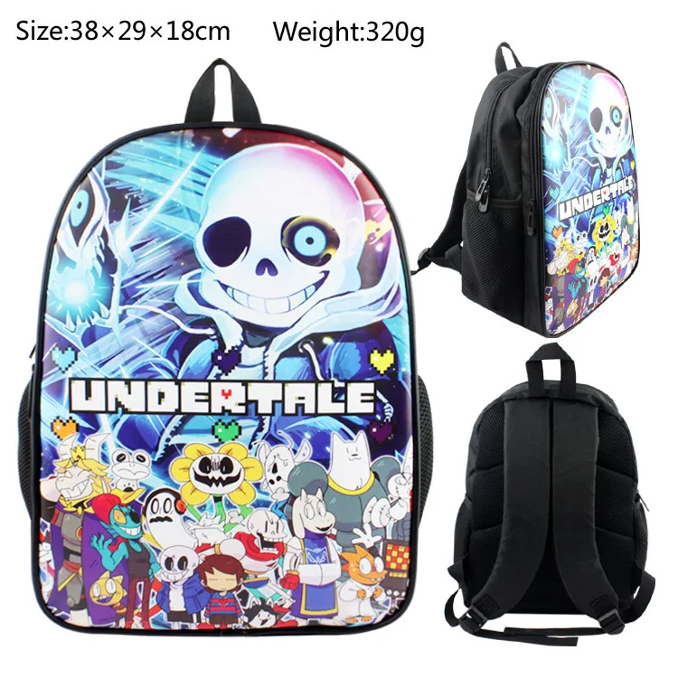 Игровой рюкзак Undertale Sans Papy мультипликационный многофункциональный кожаный через