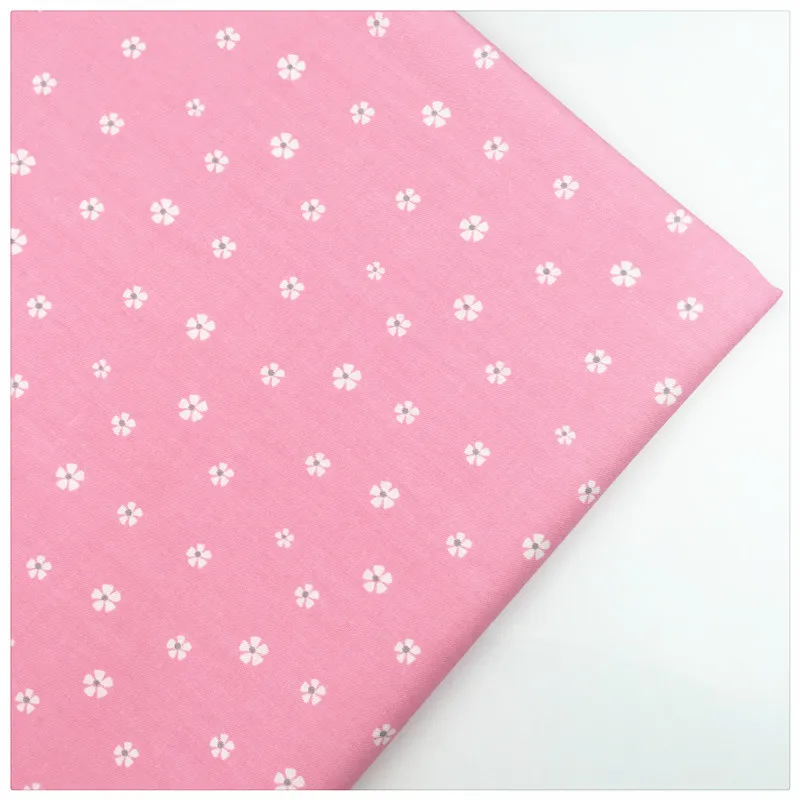 Syunss хлопчатобумажная ткань с розовой спинкой и цветочным принтом для рукоделия