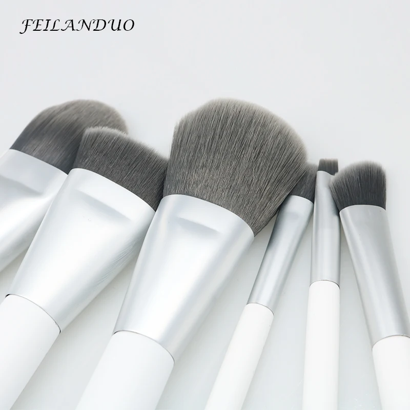 Профессиональный набор кистей для макияжа 6 шт. розовая пудра основа тени век