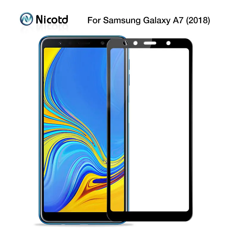 Закаленное стекло для Samsung Galaxy A7 2018 6,0, Защита экрана для Samsung A7 2018 A 7 A750F A750, защитная пленка для экрана с полным покрытием, стеклянная пленка