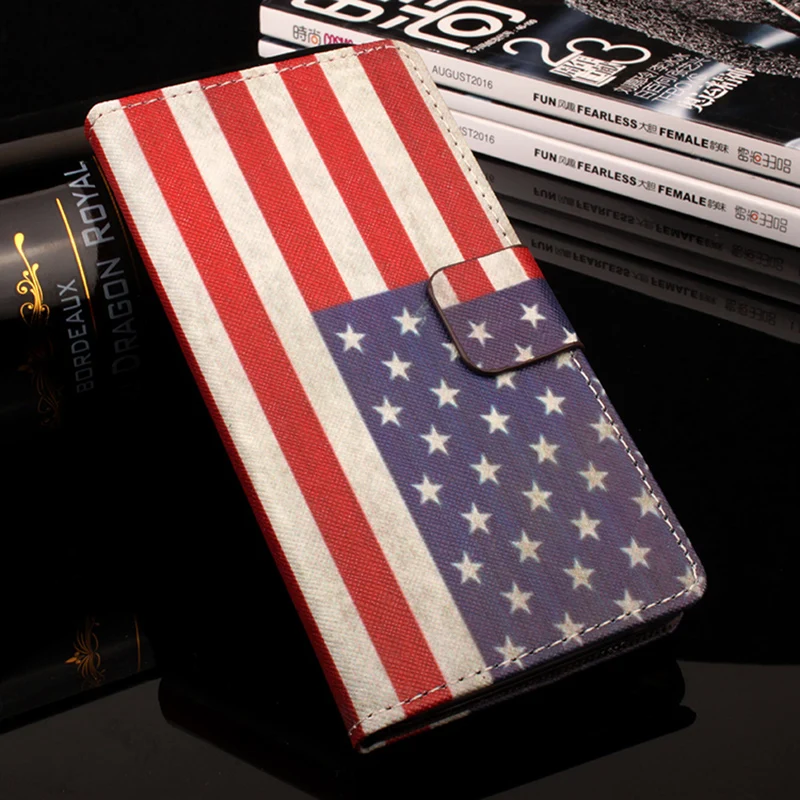 For ZTE A510 Phone Case Folio Flip Premium Pattern PU Leather Wallet with Cash and Card Slots Cover Factory Price | Мобильные