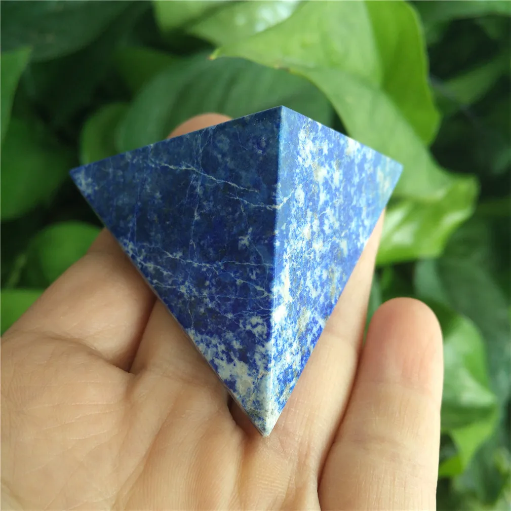 Каменные камни в виде пирамиды Lapislazuli Tetrahedron кристаллы натуральный камень для