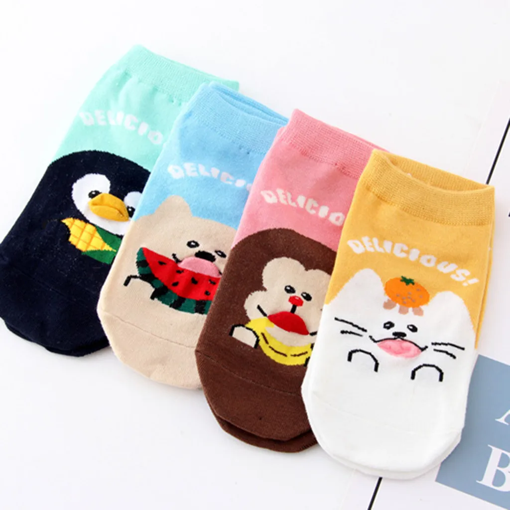 FREE OSTRICH Women Comfortable Sell Like Hot Bear Horse Monkey Penguin Animal Character Socks Soft 2019 Cotton | Женская одежда