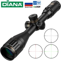 diana 4 16x44 tactical riflescope optic sight green red illuminated hunting scopes rifle scope sniper airsoft air gun s