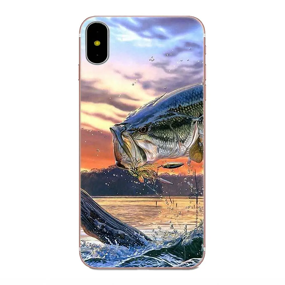 Bass Fishing Lake Sunset мягкий чехол для телефона Galaxy A3 A5 A7 On5 On7 2015 2016 2017 Grand Alpha G850 Core2 Prime S2