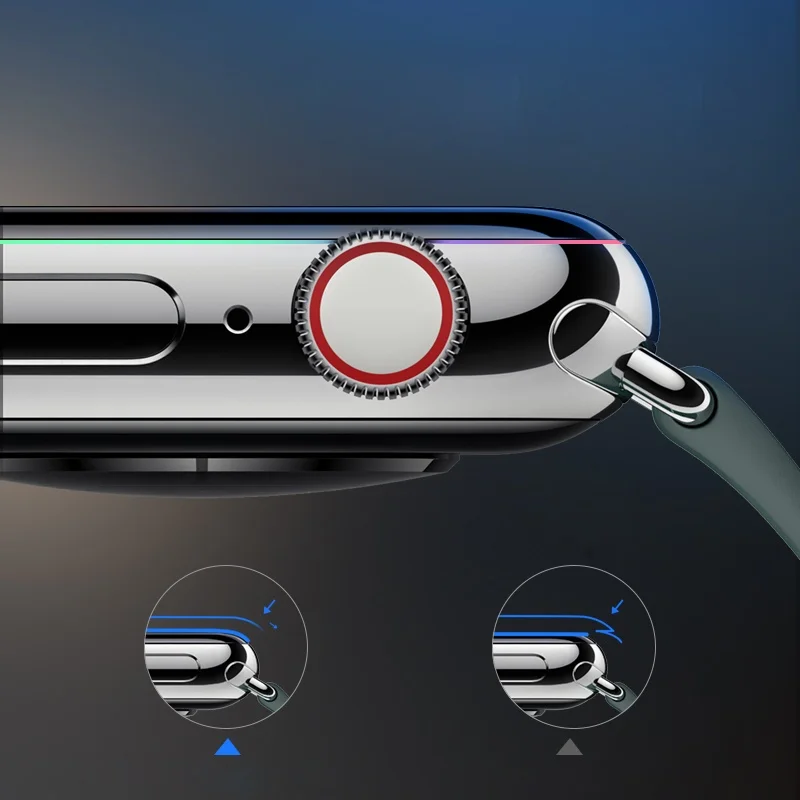 2 шт 3D закаленное стекло для Apple Watch 38 мм 42 40 44 серии 4 3 1 полное покрытие изогнутый