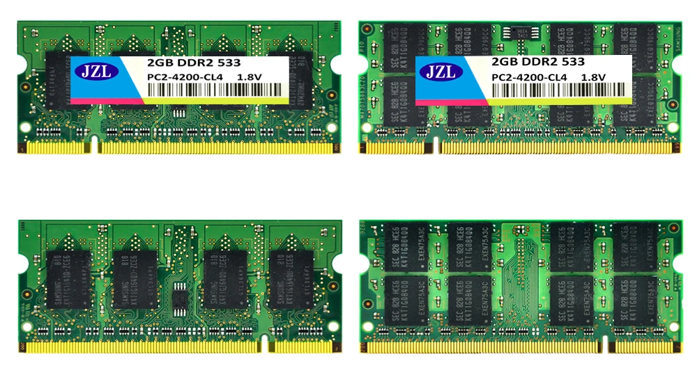 JZL модуль памяти ноутбука ram SD ram DDR2 533 667 800 МГц 200PIN 2 Гб SO-DIMM/DDR 2 PC2 4200 5300 6400 ноутбук Sodimm