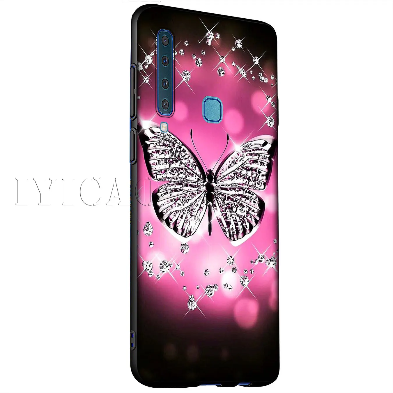 IYICAO красивая бабочка цветок Мягкий силиконовый чехол для samsung Galaxy A6 плюс A9 A8 A7 2018 A3